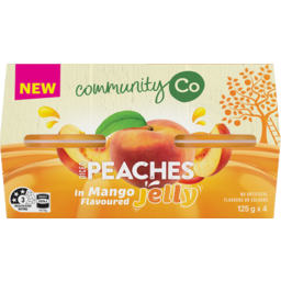 Photo of Community Co Peach Mango Jelly 4pk x125g