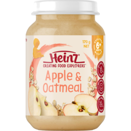 Photo of Heinz® Creating Food Explorers Apple & Oatmeal Baby Food Jar 6+ Months