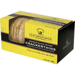 Photo of Valley Produce Co. Black Pepper Crackerthins 100g
