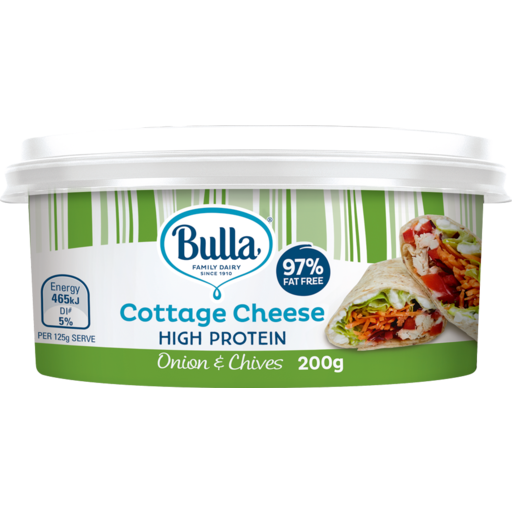 Romeo S Online Bulla Low Fat Cottage Cheese 200g Onion Chives