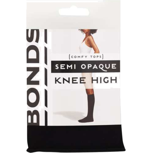 Piedimonte's Supermarket - Bonds Comfy Tops Semi Opaque Knee High Blk  (L79582)