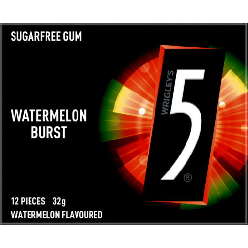 Foodland Balaklava - 5 Gum Watermelon Burst Sugar Free Chewing Gum 32g 32g