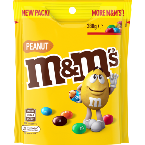 M&M's - Peanut Chocolate Treat Bag - 82g – Continental Food Store