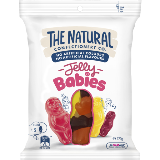 The Natural Confectionery Co Jelly Babies 220g 220g Shop Online At