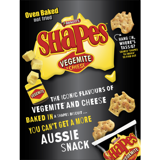 Drakes Online Newton - Arnotts Shapes Vegemite & Cheese Multipack 8 Pack  200g