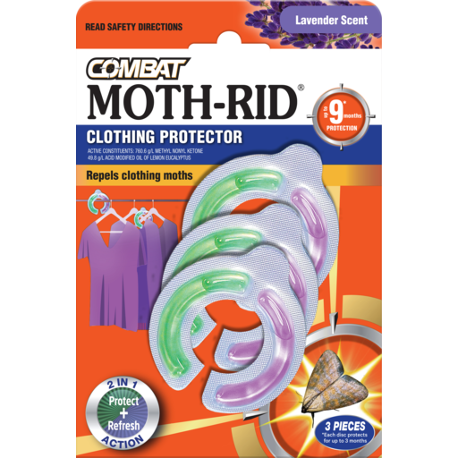Ryan's IGA Mt Clear - Combat Clothing Moth Protector 2 in 1 Action 3x4ml