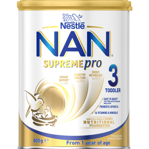 Drakes Online Findon - Nestle Nan Supreme Pro Stage 3 Premium Milk Drink  For Toddlers From 1 Year Of Age 800g