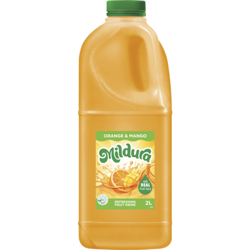 Drakes Online Findon Mildura Orange Mango Fruit Drink 2l