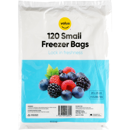 Drakes Online McDowall - Value Freezer Bags Small 120 Pack