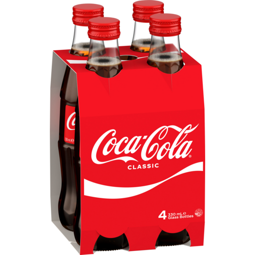 Drakes Online Woodcroft - Coca Cola Zero Sugar Glass Bottles 4x330ml