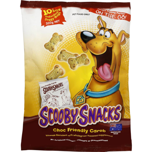 Drakes Online Golden Grove - Scooby Snacks Choc Friendly Carob 10 Pack 300g