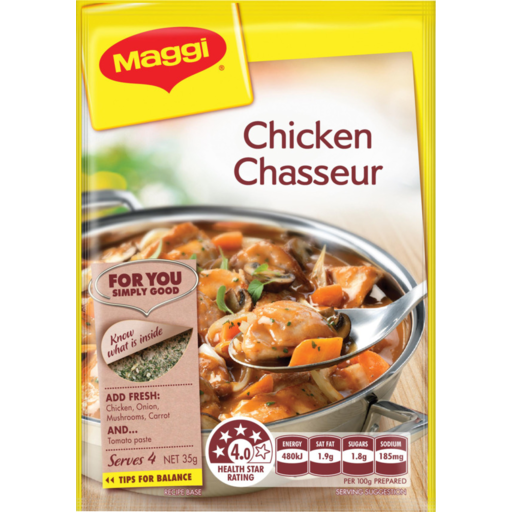 Drakes Online Findon - Maggi Chicken Chasseur Recipe Base 35g