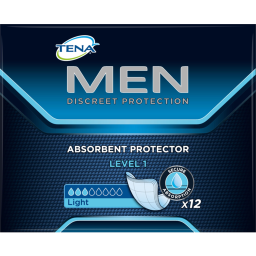 Drakes Online McDowall - Tena Men Light Level 1 Incontinence Pads 12 Pack
