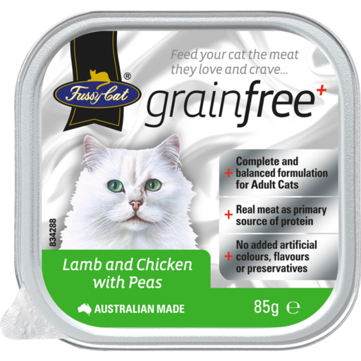 Fussy Cat Grain Free Lamb And Chicken With Peas 85g