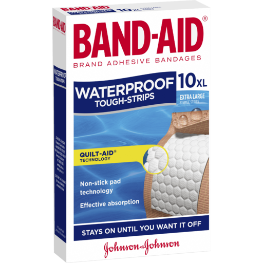 IGA Thirroul - Band-Aid Waterproof Tough Strips Extra Large 10 Pack