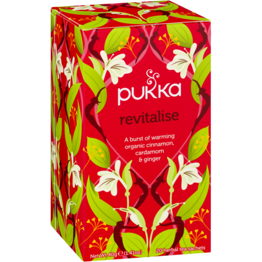 Pukka Organic Teas - Revitalize - Cinnamon, Cardamom & Ginger