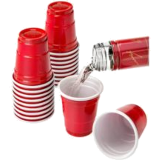 True Red Party Shot Glasses, Plastic Cup Shot Glasses, Disposable