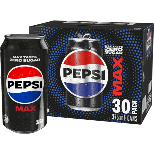 Pepsi Max Cans 30x375ml - Drakes Online Shopping | Findon