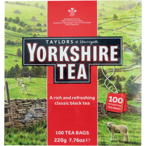 Yorkshire Tea Taylors of Harrogate, Red, 100 Count