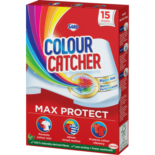 Marks Supa IGA - Sard Wonder Colour Catcher Prevent Colour Runs 15 Sheets