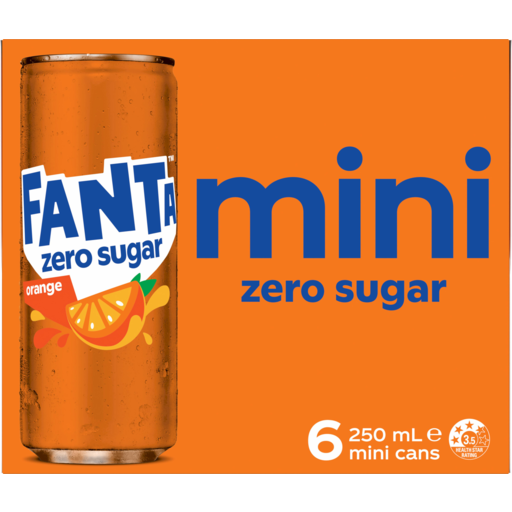 Harden Joseph Banks Arthur Conan Doyle Ryan's IGA Mt Clear - Fanta Zero/Diet/Light Fanta Orange Zero Sugar Soft  Drink Cans 6x250ml