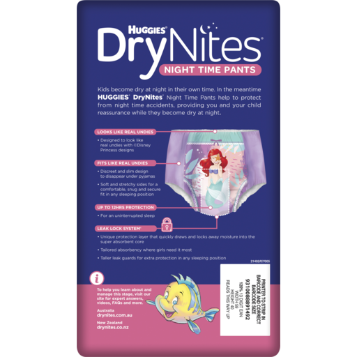 FreshChoice Barrington - Huggies DryNites Night Time Pants for Girls 2-4  Years (13-20kg) 10 Pack