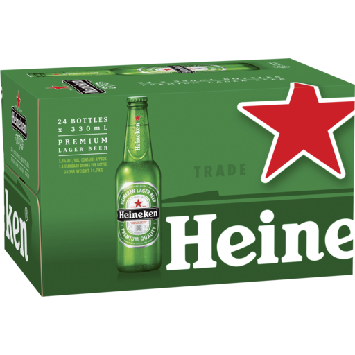 Heineken Stubbies (24 * 330mL) - Stirling Cellars and Patisserie