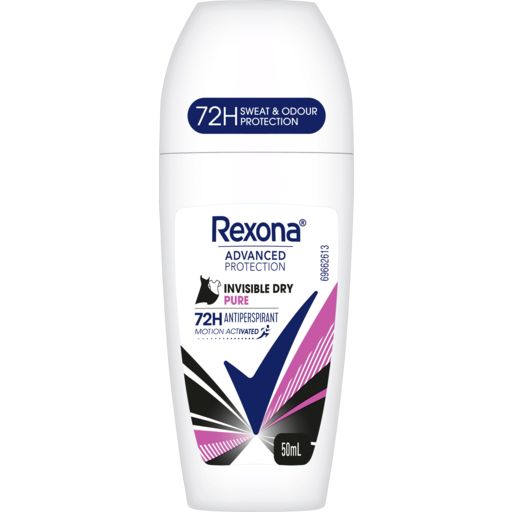 Drakes Online Findon - Rexona Women Advanced Protection Invisible Dry Pure Antiperspirant  Deodorant Roll On 50ml