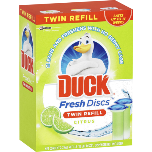 Prahran Grocer - Duck Fresh Discs Lime Zest Twin Refill 2 x 30ml