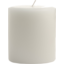 Photo of Black & Gold Candle Pillar White Short 1pk