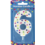 Photo of Korbond Number 6 Birthday Candle Single Pack