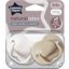 Photo of Tommee Tippee Cherry Latex Soother, 0-6 Months, Pack Of 2 Soothers With 100% Natural Latex Baglet 0m