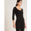Photo of BOODY BAMBOO Womens 3/4 Sleeve Top Black L