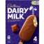 Photo of Cadbury Dairy Milk Vanilla Ice Cream With Chocolate Swirls 4 Pack 360ml