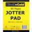 Photo of Black & Gold Jotter Pad 18x15cm 80 Pages