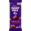 Photo of Cadbury Dairy Milk Snack Milk Chocolate Block 180g 180g