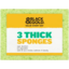 Photo of Black & Gold Thick Sponges 3pk