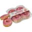Photo of The Happy Donut Co Strawberry Flavoured Iced Donuts 4 Pack