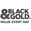 Photo of Black & Gold Foil Tray & Lid 6pk