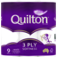 Photo of Quilton White 3 Ply Toilet Tissue 9 Pack