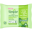 Photo of Simple Kind To Skin Biodegradable Cleansing Wipes With Vitamin B5, Vitamin E And Pro Amino Acids 25 Pc