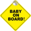 Photo of Baby On Board Sign 12.5x12.5cm