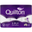 Photo of Quilton Unscented 3 Ply Toilet Tissue 12 Pack