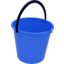 Photo of Bucket, Heavy Duty Blue Plastic 9 litre