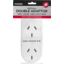 Photo of Power Double Adaptor Vertical With Surge Protection Single Pack