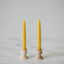 Photo of TAS BEESWAX CANDLES Dinner Candle Short Tapered Handmad