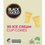 Photo of Black & Gold Ice Cream Cup Cones