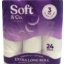 Photo of Soft & Co. Double Length 3 Ply Toilet Tissue 24 Pack