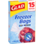 Photo of Glad Freezer Bags With Twist Ties Medium 25cmx34cm 15 Pack