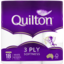 Photo of Quilton White 3 Ply Toilet Tissue 18 Pack